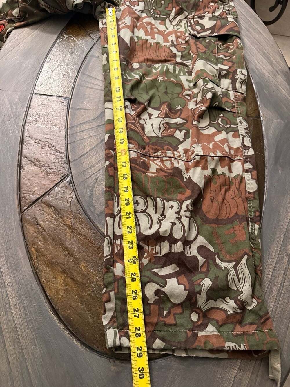 Empyre Ultra Loose Handstyle Cargo Camo Skate Pants Size 32 - Picture 5 of 5